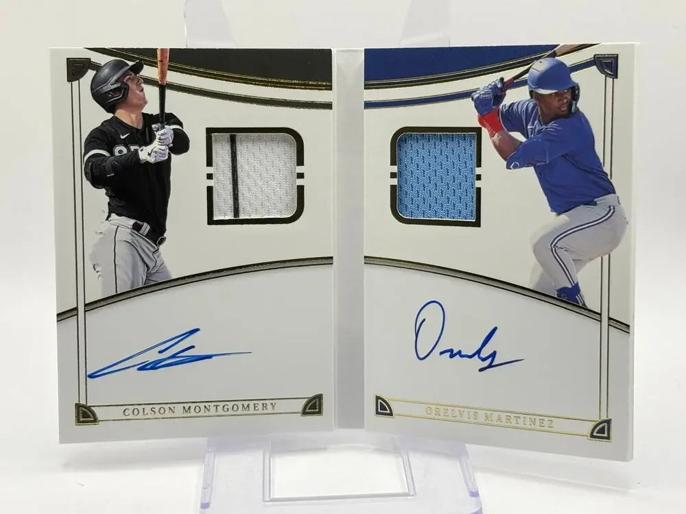 2023 National Treasures Colson Montgomery Orelvis Martinez Booklet Dual Auto /99